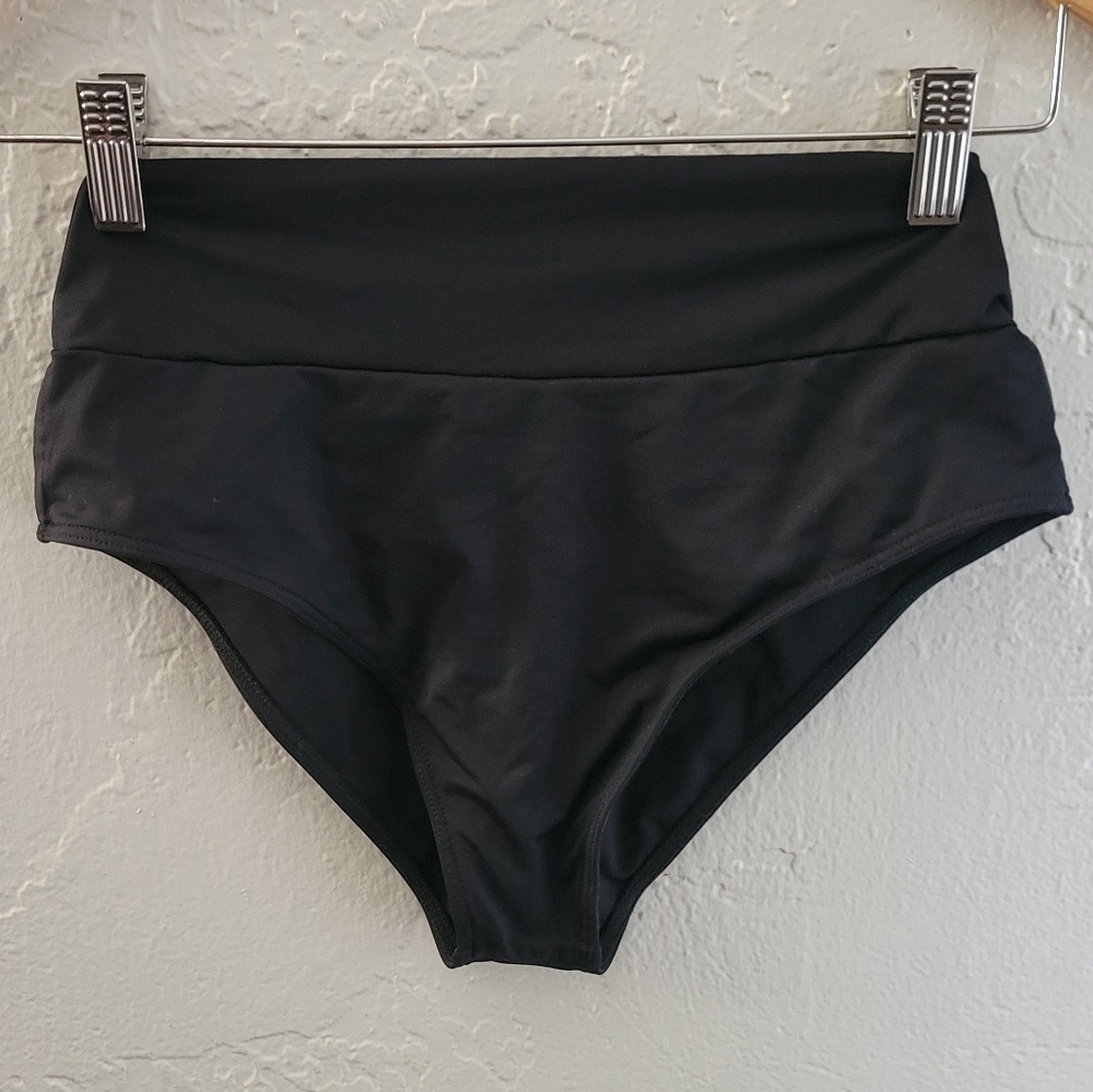 Frankie's Bikinis Black Bikini Bottoms Size Small